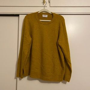 Speckled Mustard color sweater